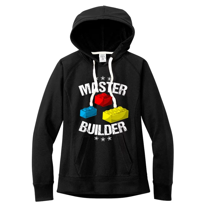 Cool Master Builder Funny Building Blocks Gift Men Women Gift Women's Fleece Hoodie