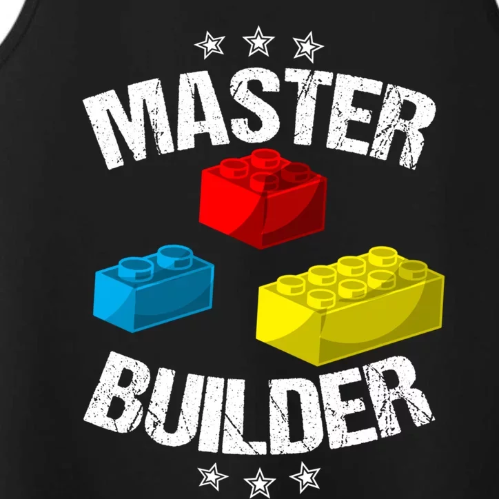 Cool Master Builder Funny Building Blocks Gift Men Women Gift Performance Tank