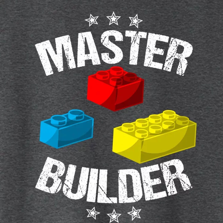 Cool Master Builder Funny Building Blocks Gift Men Women Gift Women's Crop Top Tee