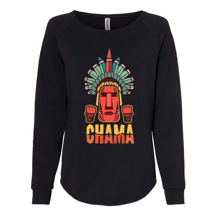 Chama Mma Bjj Boxing Muay Thai Kickboxing Fighter Womens California Wash Sweatshirt