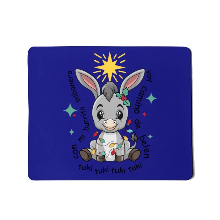 Con Mi Burrito Sabanero Mexican Tuki Tuki Donkey Latino Xmas Cute Gift Mousepad