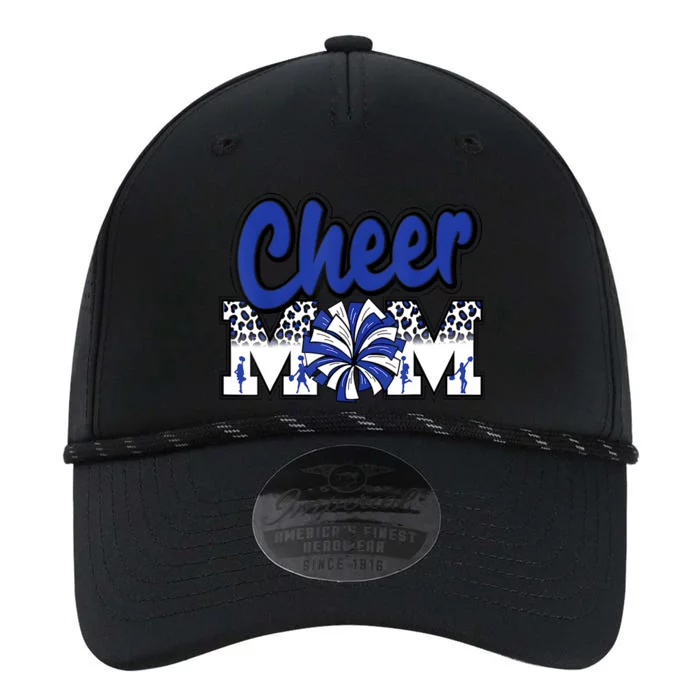 Cheer Mom Blue Leopard Letters Cheer Pom Poms Performance The Dyno Cap