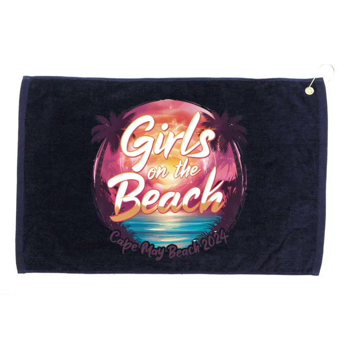 Cape May Beach Trip 2024 Gift Grommeted Golf Towel