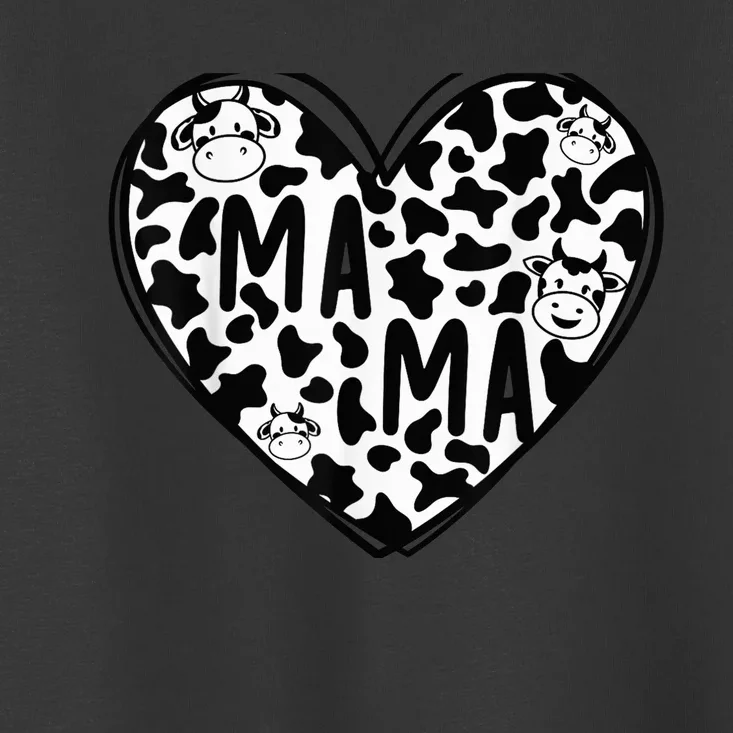 Cow Mama Birthday Family Matching Mothers Day Boy girl Farm Toddler T-Shirt