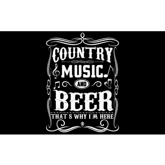 Country Music & Beer ThatS Why IM Here Beer & Music Lover Bumper Sticker