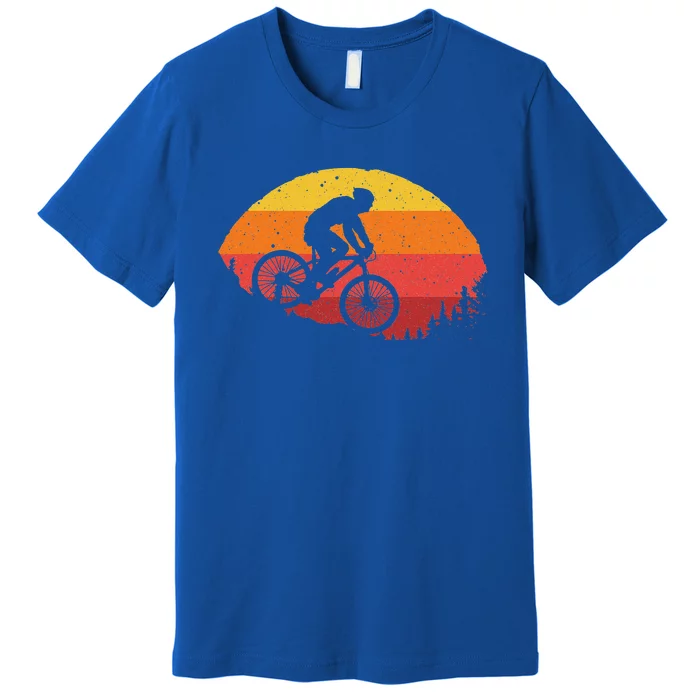 Cool Mountain Biking For Women Vintage Cycling MTB Biker Premium T-Shirt