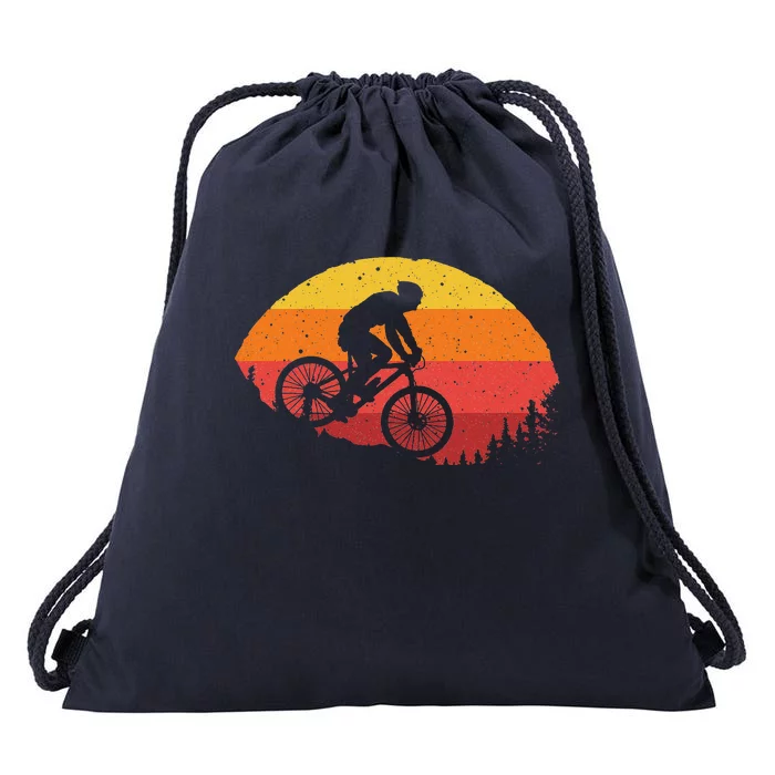 Cool Mountain Biking For Women Vintage Cycling MTB Biker Drawstring Bag