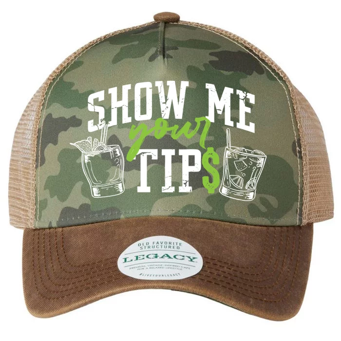 Cocktail Mixologist Bartender Show Me Your Tips Gift Legacy Tie Dye Trucker Hat