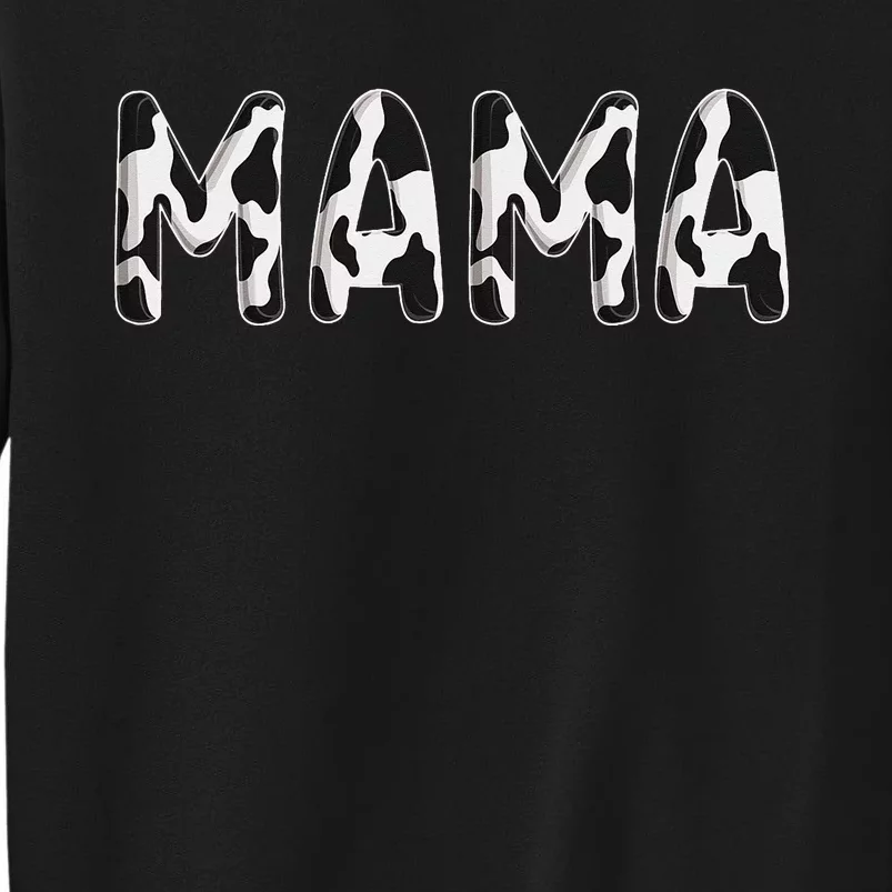 Cow Mama Birthday Family Matching Mothers Day Farm Sweatshirt