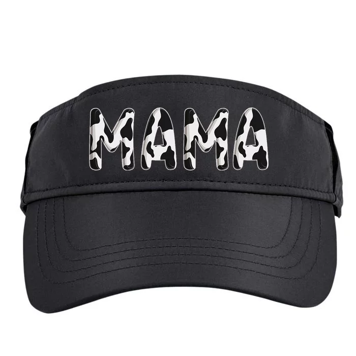 Cow Mama Birthday Family Matching Mothers Day Farm Adult Drive Performance Visor