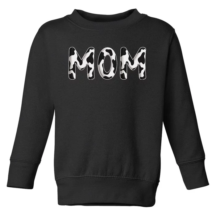 Cow Mom Birthday Family Matching Mothers Day Farm Toddler Sweatshirt