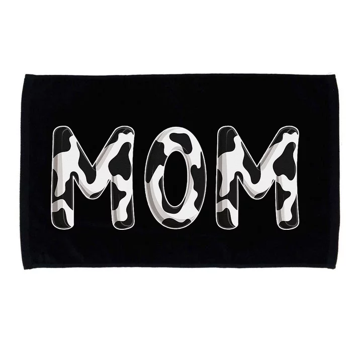 Cow Mom Birthday Family Matching Mothers Day Farm Microfiber Hand Towel