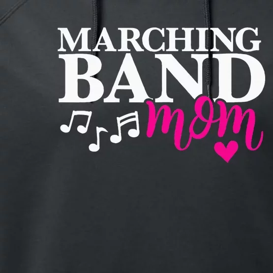 Cute Marching Band Mom Design Band Mama Design Performance Fleece Hoodie