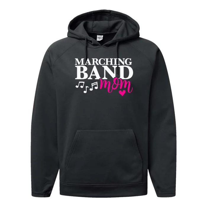 Cute Marching Band Mom Design Band Mama Design Performance Fleece Hoodie