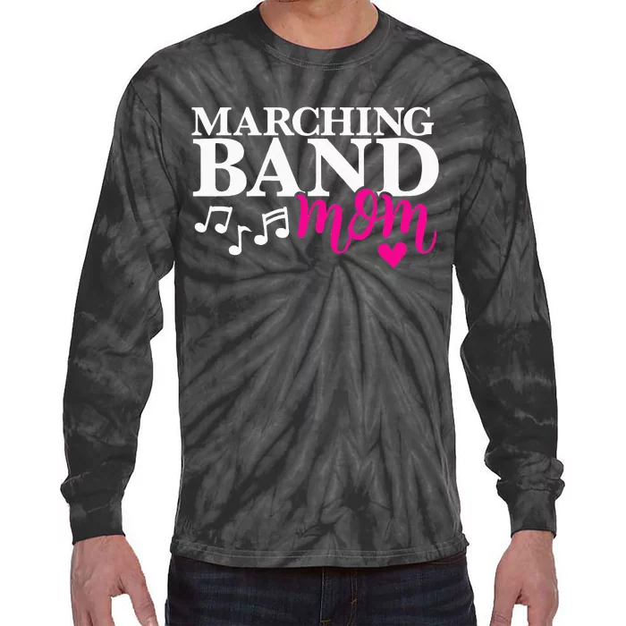 Cute Marching Band Mom Design Band Mama Design Tie-Dye Long Sleeve Shirt