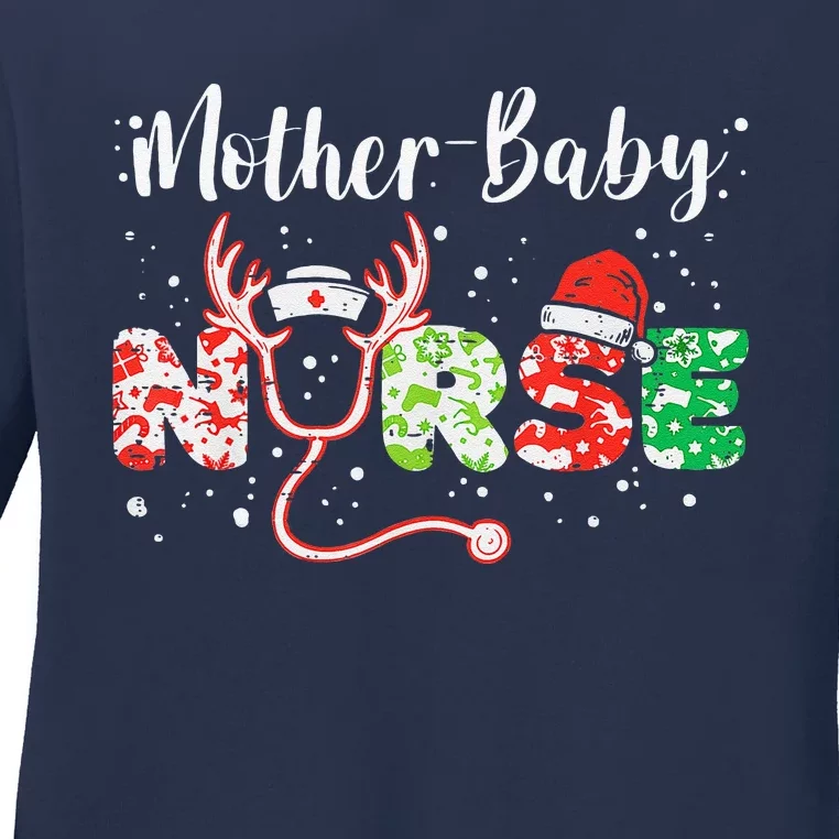 Christmas Mother Baby Nurses Wrap The Best Gifts Gift Ladies Long Sleeve Shirt