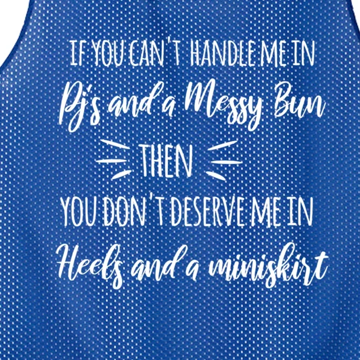 Cute Messy Bun Quote Sassy S Gift Mesh Reversible Basketball Jersey Tank