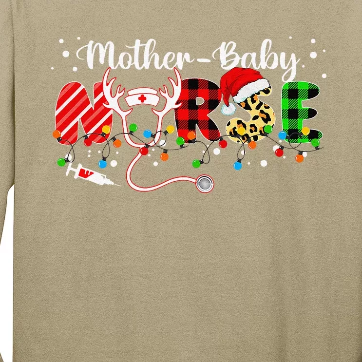 Christmas Mother Baby Nurses Wrap The Best Gifts Long Sleeve Shirt