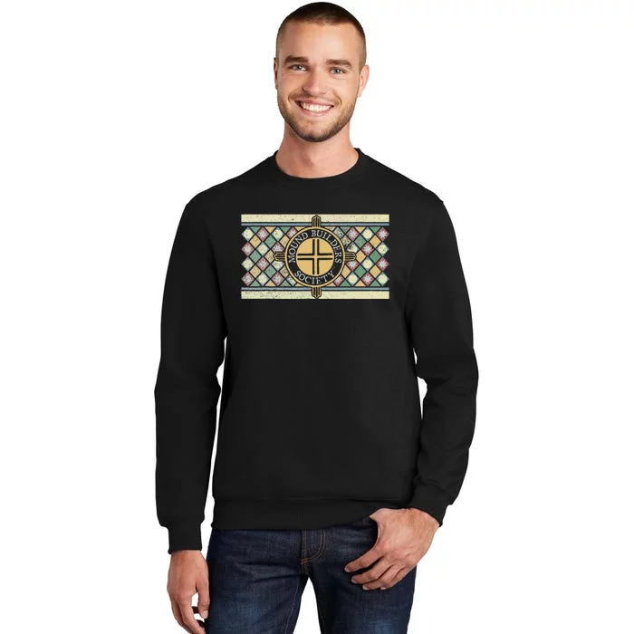 Colorful Mound Builders Society Logo Design Native American Sweatshirt