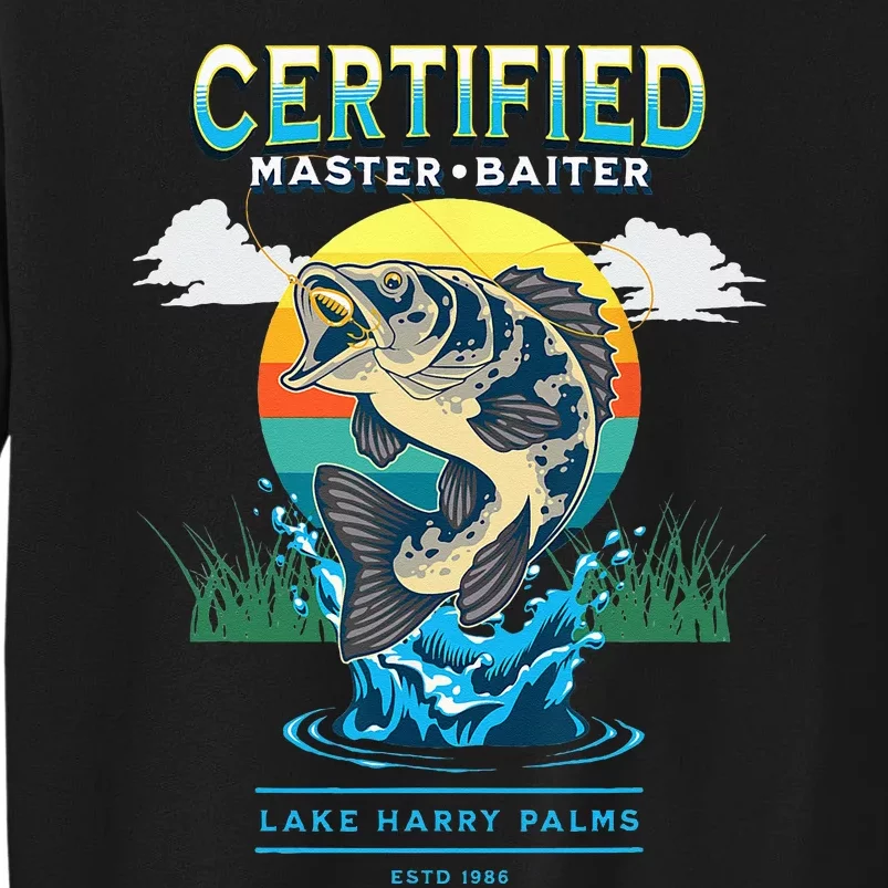 Certified Master Baiter Funny Fishing Sweatshirt