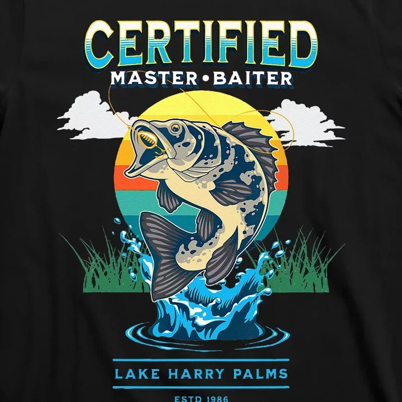 Certified Master Baiter Funny Fishing T-Shirt