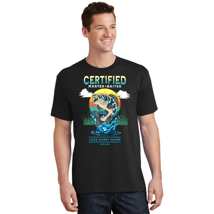 Certified Master Baiter Funny Fishing T-Shirt