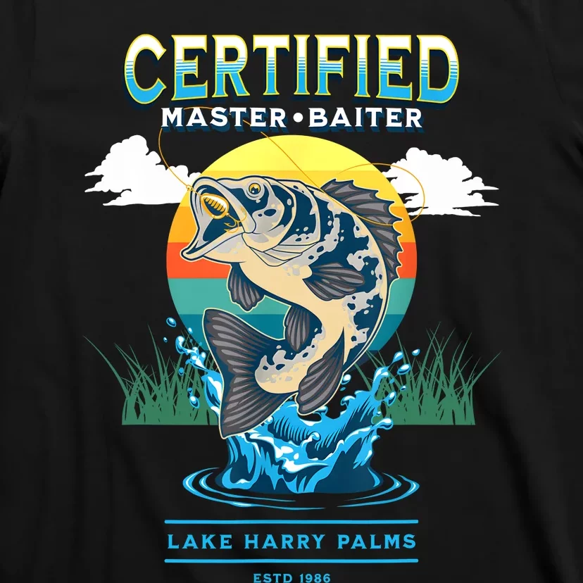 Certified Master Baiter Funny Fishing T-Shirt