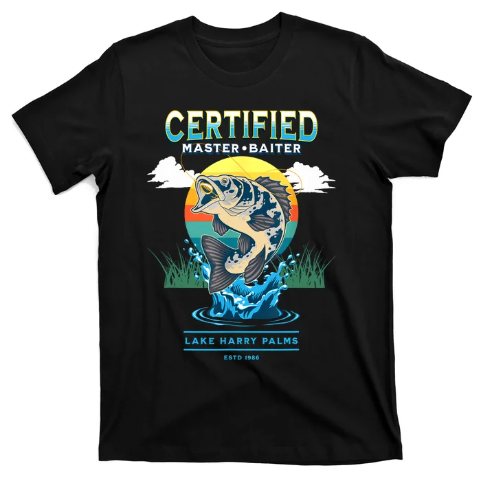 Certified Master Baiter Funny Fishing T-Shirt