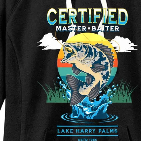 Certified Master Baiter Funny Fishing Women's Fleece Hoodie