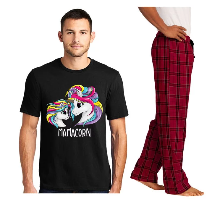 Cute Mom Baby Mama Unicorn Funny Mamacorn Pajama Set