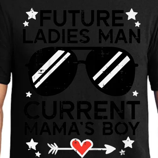 Current Mamas Boy Funny Valentines Day Pajama Set