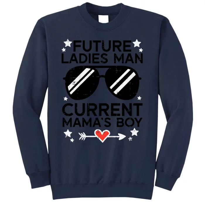 Current Mamas Boy Funny Valentines Day Sweatshirt