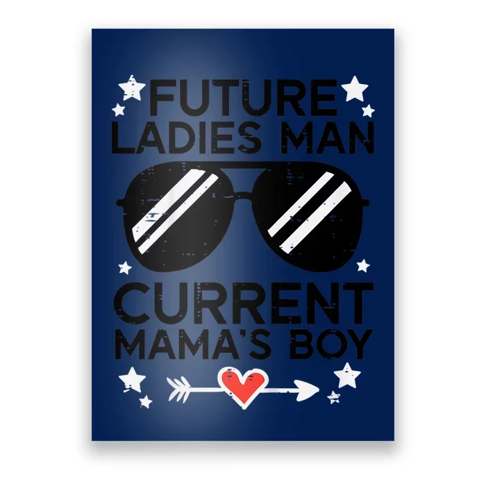 Current Mamas Boy Funny Valentines Day Poster