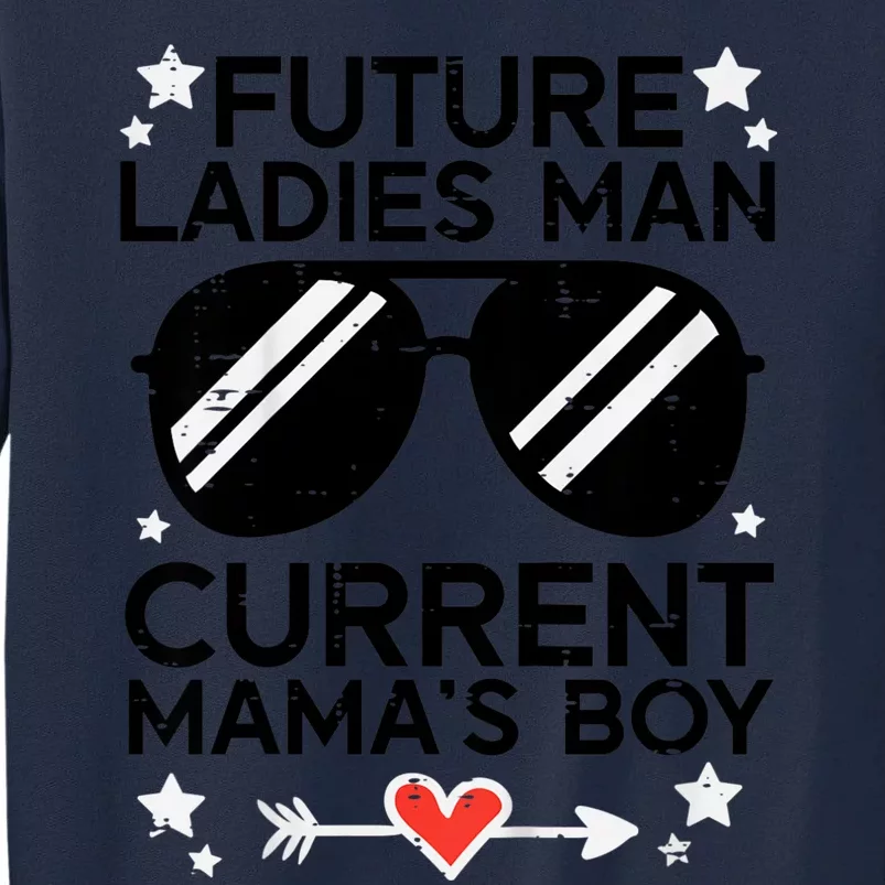 Current Mamas Boy Funny Valentines Day Tall Sweatshirt