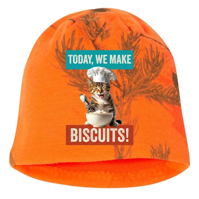 Cat Make Biscuits Funny Cat Baker Kitten Cook For Cat Owner Kati - Camo Knit Beanie