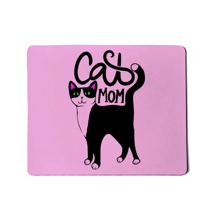 Cat Mom Black Cat Cute Mousepad