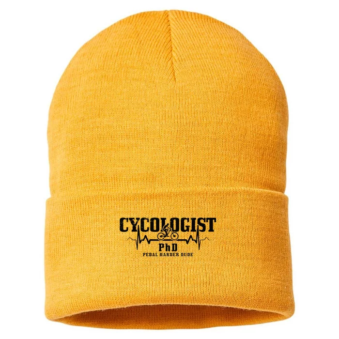 Cycologist Mountain Bike MTB Downhill Cycling Funny Gift Sustainable Knit Beanie