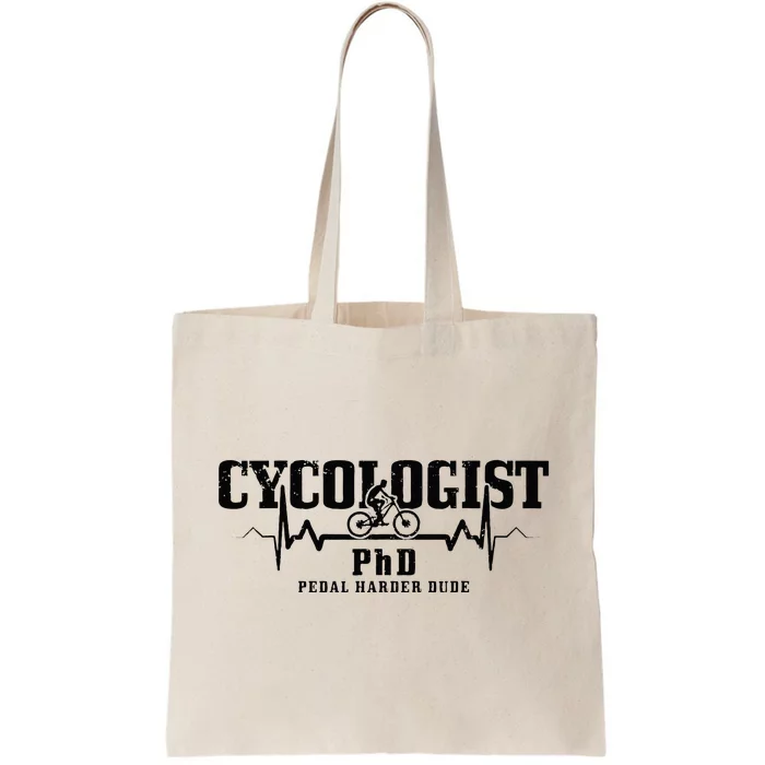 Cycologist Mountain Bike MTB Downhill Cycling Funny Gift Tote Bag