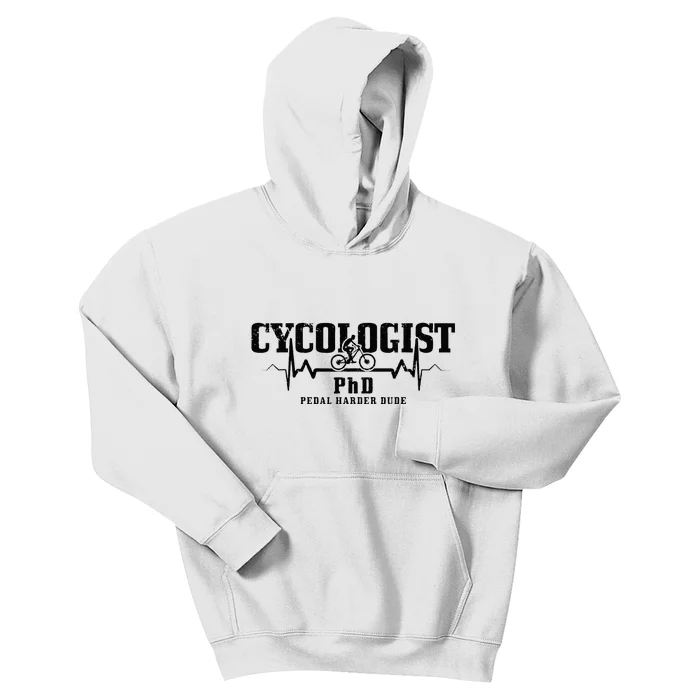 Cycologist Mountain Bike MTB Downhill Cycling Funny Gift Kids Hoodie