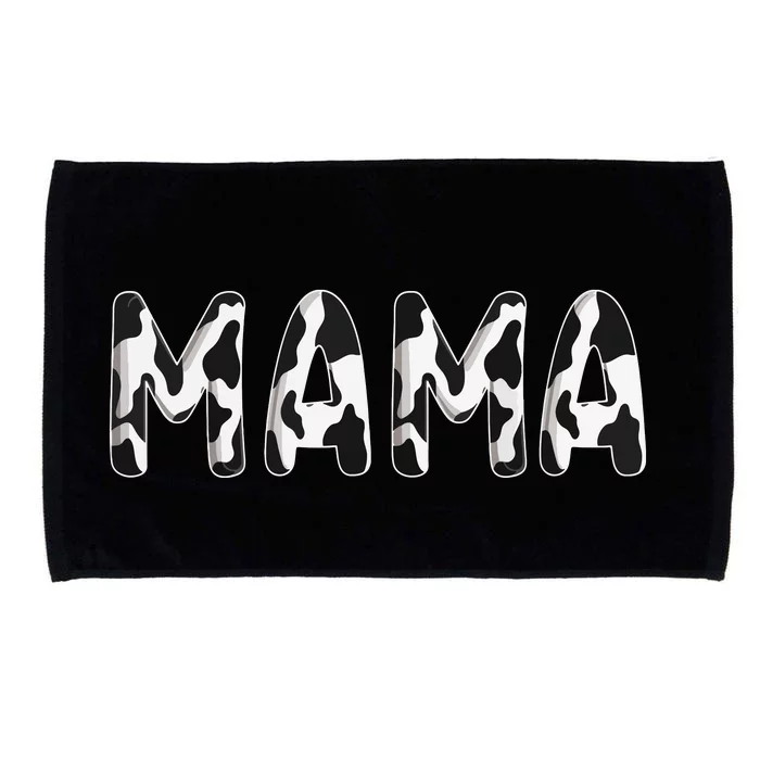 Cow Mama Birthday Family Matching Mothers Farm Microfiber Hand Towel