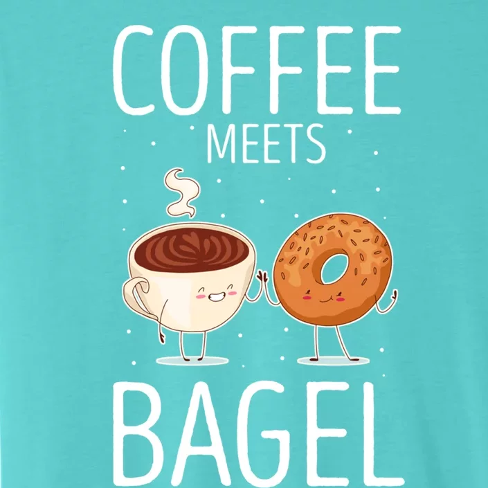 Coffee Meets Bagel Baking Bagel Lover Baker Bagels Dough Cute Gift ChromaSoft Performance T-Shirt