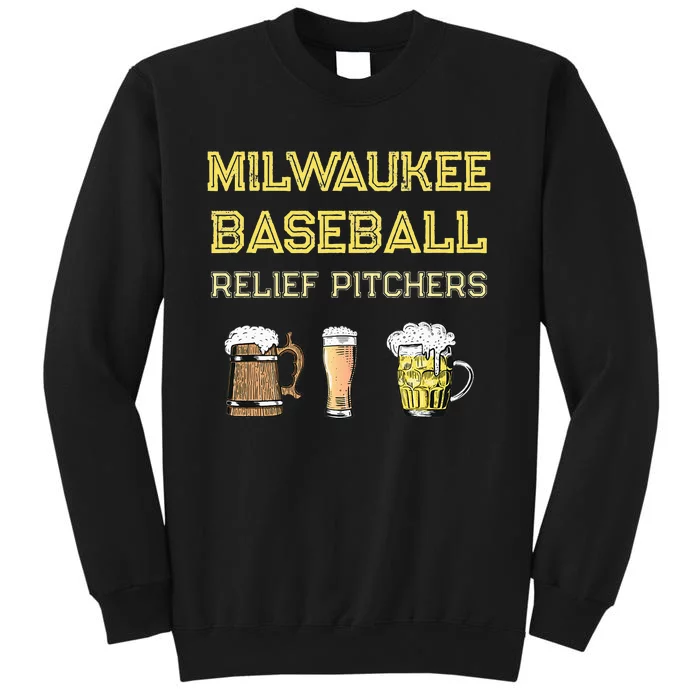 Classic Milwaukee Baseball & Beer Fan Retro Wisconsin Tall Sweatshirt