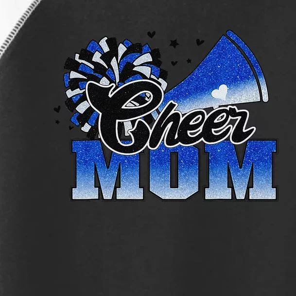 Cheer Mom Blue White Gift Toddler Fine Jersey T-Shirt