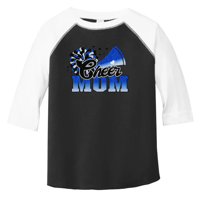 Cheer Mom Blue White Gift Toddler Fine Jersey T-Shirt