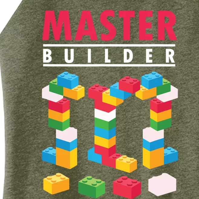 Cool Master Builder Building Blocks Bricks Toy Women’s Perfect Tri Rocker Tank