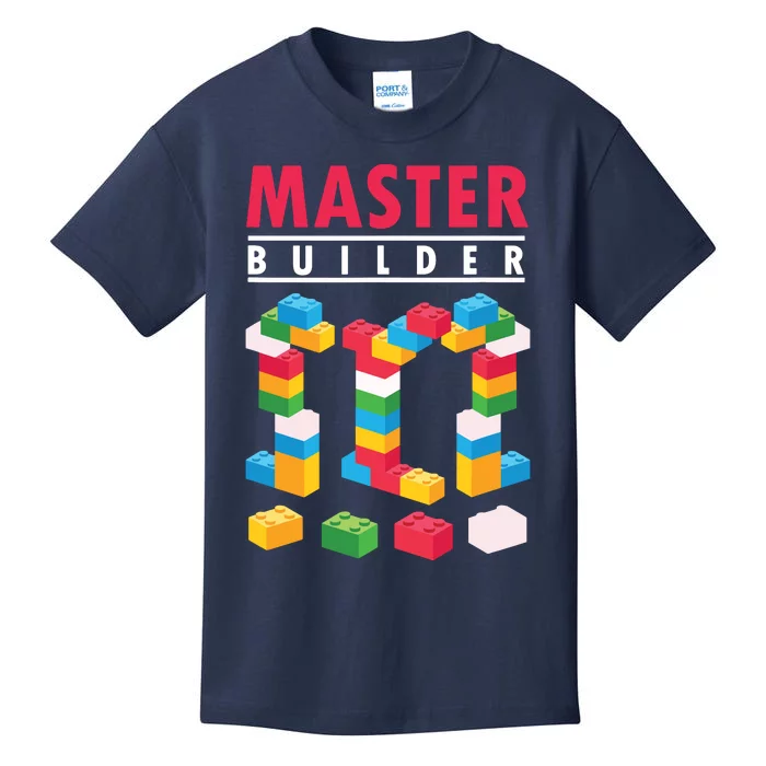 Cool Master Builder Building Blocks Bricks Toy Kids T-Shirt