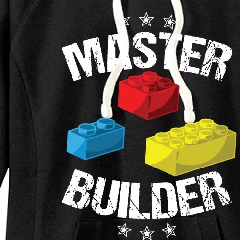 Cool Master Builder Funny Building Blocks Gift Women Women's Fleece Hoodie