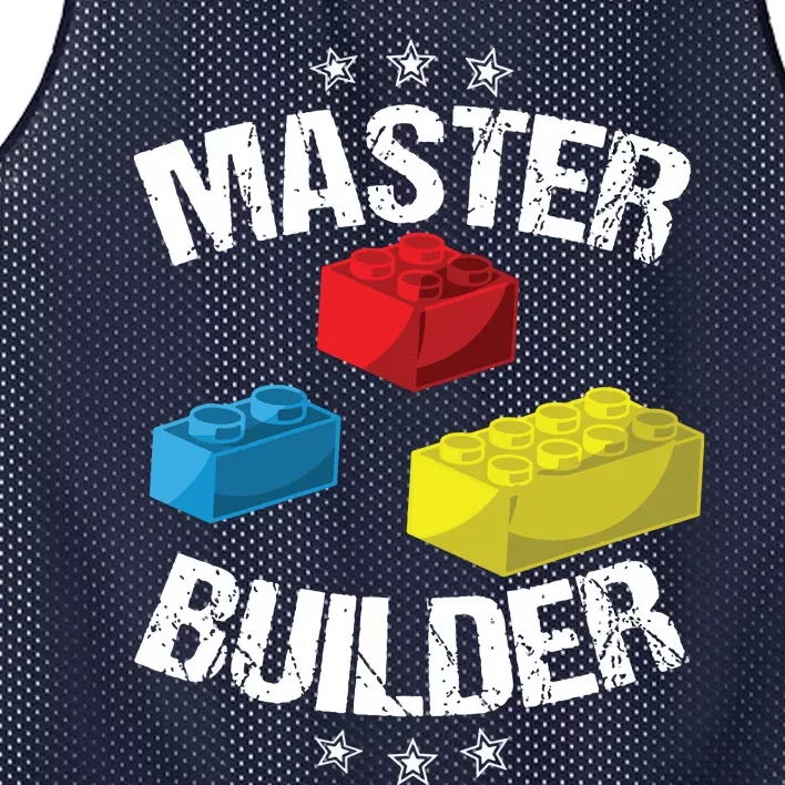 Cool Master Builder Funny Building Blocks Gift Women Mesh Reversible Basketball Jersey Tank