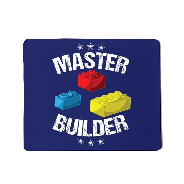 Cool Master Builder Funny Building Blocks Gift Women Mousepad