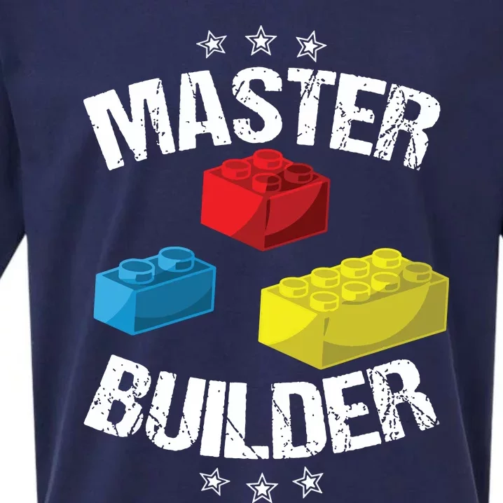 Cool Master Builder Funny Building Blocks Gift Women Sueded Cloud Jersey T-Shirt